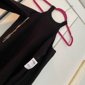 Cold shoulder sweater